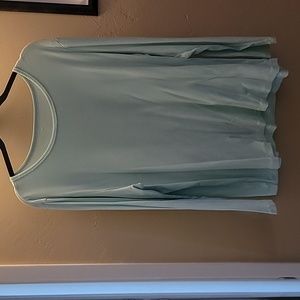 St John's Bay, 2x  round Neck, ling sleeve, Light blue green, TShirt